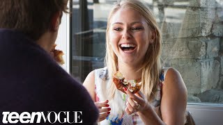 Carrie Diaries Star AnnaSophia Robb Talks Cronuts and Unicorns –Breakfast with Bevan–TeenVogue [upl. by Ora]