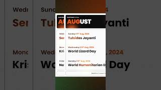 August 2024  Social Media Holidays  Keep your Content Calendar Ready [upl. by Meijer]