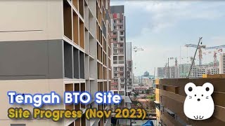 Tengah BTO Site Construction Progress Nov 2023  Plantation Acres and etc  4K [upl. by Ferdie]