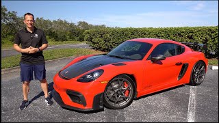 Is the 2023 Porsche Cayman 718 GT4 RS a BETTER sports car than a C8 Corvette Z06 [upl. by Hwang]