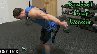 Intense 5 Minute Dumbbell Tricep Workout [upl. by Neleag]