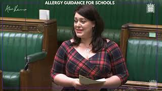 Alicia Kearns MPs Adjournment Debate on Allergy Guidance for Schools [upl. by Kallista]