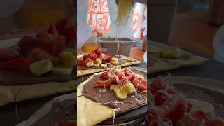 Crepé🧡🎉😊 food crepas crepera chocolaterecipe crepesdulces oreonutella crepa [upl. by Steck]