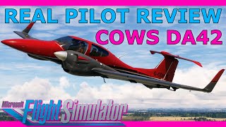 NEW Detailed Twin COWS DA42 Full Flight and Review with a Real Airline Pilot [upl. by Henson]