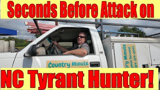 Man Nearly Commits Homicide by Driving Truck into NC Tyrant Hunter [upl. by Najar]