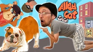 Dont Sniff the Dog Butts Feline Fun w FGTEEV Duddy Lets Play ALLEY CAT SAGA Yay More Weirdy [upl. by Odlauso]