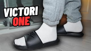 MY FAVOURITE Nike Victori One Slide Black On Feet Review [upl. by Genet]