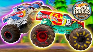 Most Intense Hot Wheels Monster Truck Races  More Animated Videos for Kids [upl. by Hepza27]