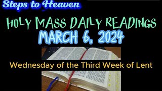 HOLY MASS DAILY READINGS  WEDNESDAY MARCH 6 2024 [upl. by Bethel169]