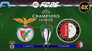 FC 25  SL Benfica vs Feyenoord  UEFA Champions League 2425 Full Match Gameplay  PS5™ 4K60 [upl. by Perrin856]