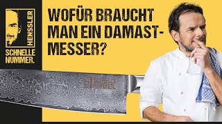 Wofür braucht man ein Damastmesser  Hensslers Anleitungen Tipps amp Tricks [upl. by Loginov]