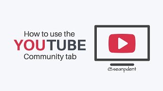 How to use YouTubes quotcommunityquot tab  New feature [upl. by Paulina368]