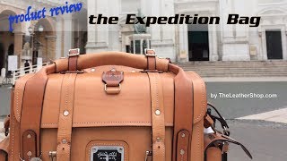 Leather Briefcase Expedition Bag from theLeatherShopcom [upl. by Lindbom334]