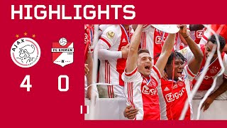 Champions 🏆😍  Ajax  FC Emmen  Highlights Eredivisie [upl. by Mikeb]