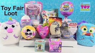 Twisty Petz LOL Surprise Disney Squishy Tsum Tsum Hatchimals Toy Fair Loot Opening  PSToyReviews [upl. by Assenev]