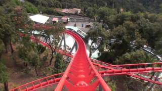 Muntanya Russa Roller Coaster Front Seat POV Onride Tibidabo Barcelona Spain [upl. by Azial417]