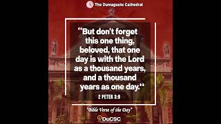 Bible Verse of the Day  2 Peter 38 bibleverseoftheday  dioceseofdumaguete dumaguetecathedral [upl. by Milford]