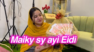 Mery maiky sy ayi Eidi  Sitara Yaseen new vlog [upl. by Notlil]