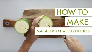 How to Make MacaroniShaped Zucchini Noodles  Italian Dried Herb Dressing [upl. by Aleak]