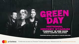 Mastercard Presale Green Day Live in Kuala Lumpur [upl. by Iv535]