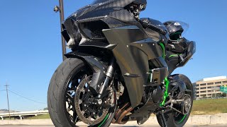 Kawasaki H2 vs GSXR 1000 vs BMW S1000RR vs Yamaha R1M vs Kawasaki ZX10RR  Street Race [upl. by Reeve]