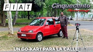 REVIEW FIAT CINQUECENTO SPORTING Un Gokart para la calle [upl. by Kimble]