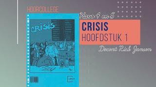 Economie HAVO 4  Crisis  Hoofdstuk 1 hoorcollege [upl. by Anayet106]