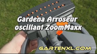 Gardena 812720 Arroseur oscillant ZoomMaxx  L arrosage de la pelouse [upl. by Ameerahs56]