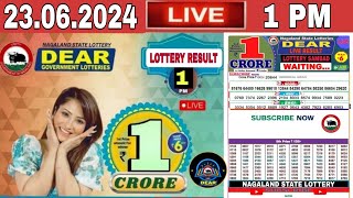 DEAR LOTTERY SAMBAD MORNING 1 PM RESULT TODAY LIVE DRAW ON 23062024 NAGALAND STATE LOTTERY LIVE [upl. by Aisatnaf99]