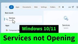 Servicesmsc not Opening in Windows 1011 easy fix [upl. by Ambrosine]