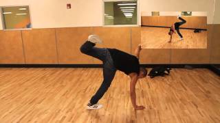 How to do a 1990 spin 90 breakdance tutorial [upl. by Smitty599]