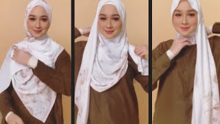 8 TUTORIAL TUDUNG SHAWL RAYA 2022  STYLE TUDUNG SHAWL SIMPLE TERKINI [upl. by Dorolice]