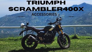 FULL ACCESSORIES IN MY TRIUMPH SCRAMBLER 400X triumphscrambler triumph scrambler400x india bike [upl. by Susannah]