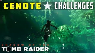 All Challenges in Cenote Sunken Treasure amp Respected – SHADOW OF THE TOMB RAIDER [upl. by Nirrak34]