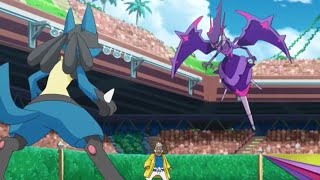 Lucario vs Naganadel English Dub Ash vs Kukui Full Battle Pokemon Sun Moon HD 1080p [upl. by Assir752]