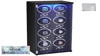 VEVOR Watch Winder Watch Winder for 8 Mens and Womens Automatic Watches Review [upl. by Nanni]