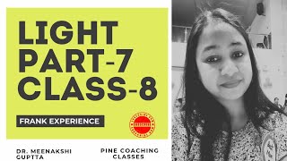 Light  Part7  Class8  Frank Experience  Science  Dr Meenakshi Guptta [upl. by Kaila]