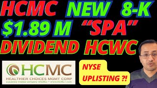 New⚠️HCMC Stock 8K⚠️ HCWC Spinoff NYSE UpListing Update  Can HCMC Get it Done⚠️HCMC News Today [upl. by Akeimahs872]