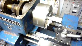 Clausing Lathe CNC Conversion 01  First Turning [upl. by Kenwee]