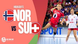 Norway vs Switzerland  HIGHLIGHTS  Round 2  Womens EHF EURO CUP 2024 [upl. by Kenji153]