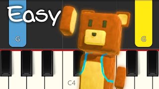 Super Bear Adventure Theme  EASY PIANO TUTORIAL ✅ [upl. by Nner586]