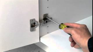 Full Overlay Frameless Cabinet Door Hinge Adjustment Guide by Dura Supreme Cabinetry [upl. by Auqinet]