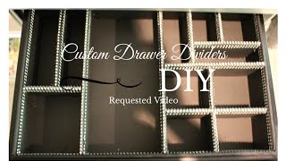 BRES BUDGET DIY Custom Drawer Dividers [upl. by Lhary]