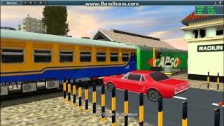 Trainz Simulator Indonesia KA Sritanjung Triple Bagasi feat CC 201 83 25 PWT Masuk Madiun [upl. by Hirai]