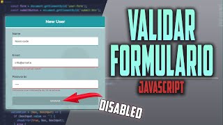 Validar formulario con javascript descarga gratuita [upl. by Elladine]