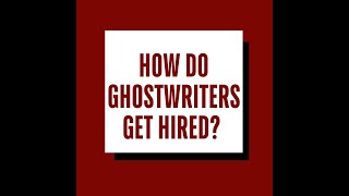 How do ghostwriters get hired [upl. by Eldreda]