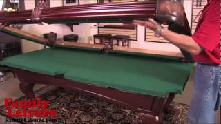 HOW TO INSTALL A POOL TABLE  Slate billiard pool table installation video [upl. by Haik]