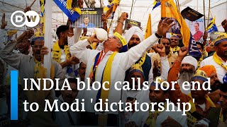 INDIA antiModi opposition alliance holds mega rally in Delhi  DW News [upl. by Filbert]