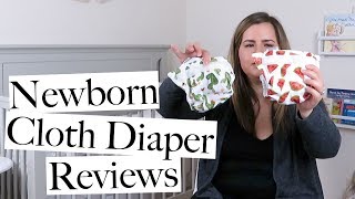 Newborn Cloth Diaper Reviews  AIO Covers Flats Fitteds amp Prefolds [upl. by Hadwyn]