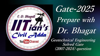 geotechnicalengineering solved question gate 2007 gate2025preparation GATE2025 [upl. by Sivrahc]